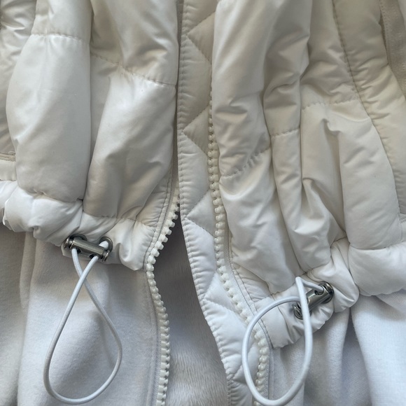 ATHLETA ZIP SWEATSHIRT DRAWSTRING WAIST PUFFER LONG SLEEVE JACKET - Picture 5 of 5